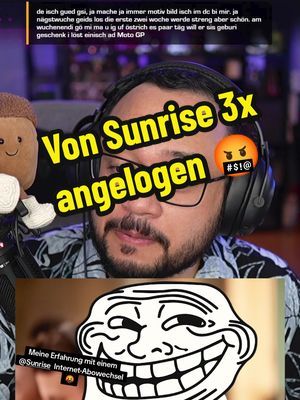 Ich wurde beim Abowechsel 3x von @Sunrise angelogen 🤬 #kundendienst #sunrise #lügen 