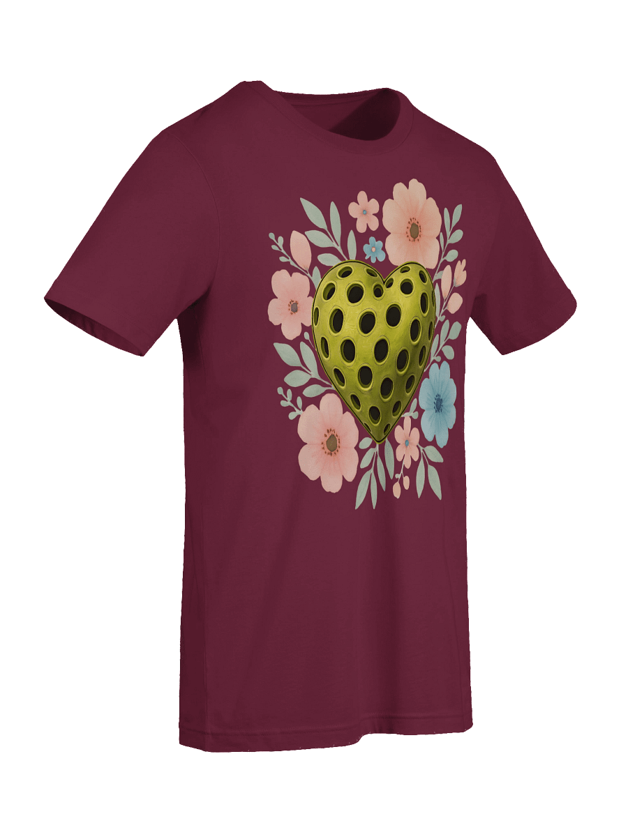 Pickleball Heart Flower Floral Serenade T-Shirt product image (6)