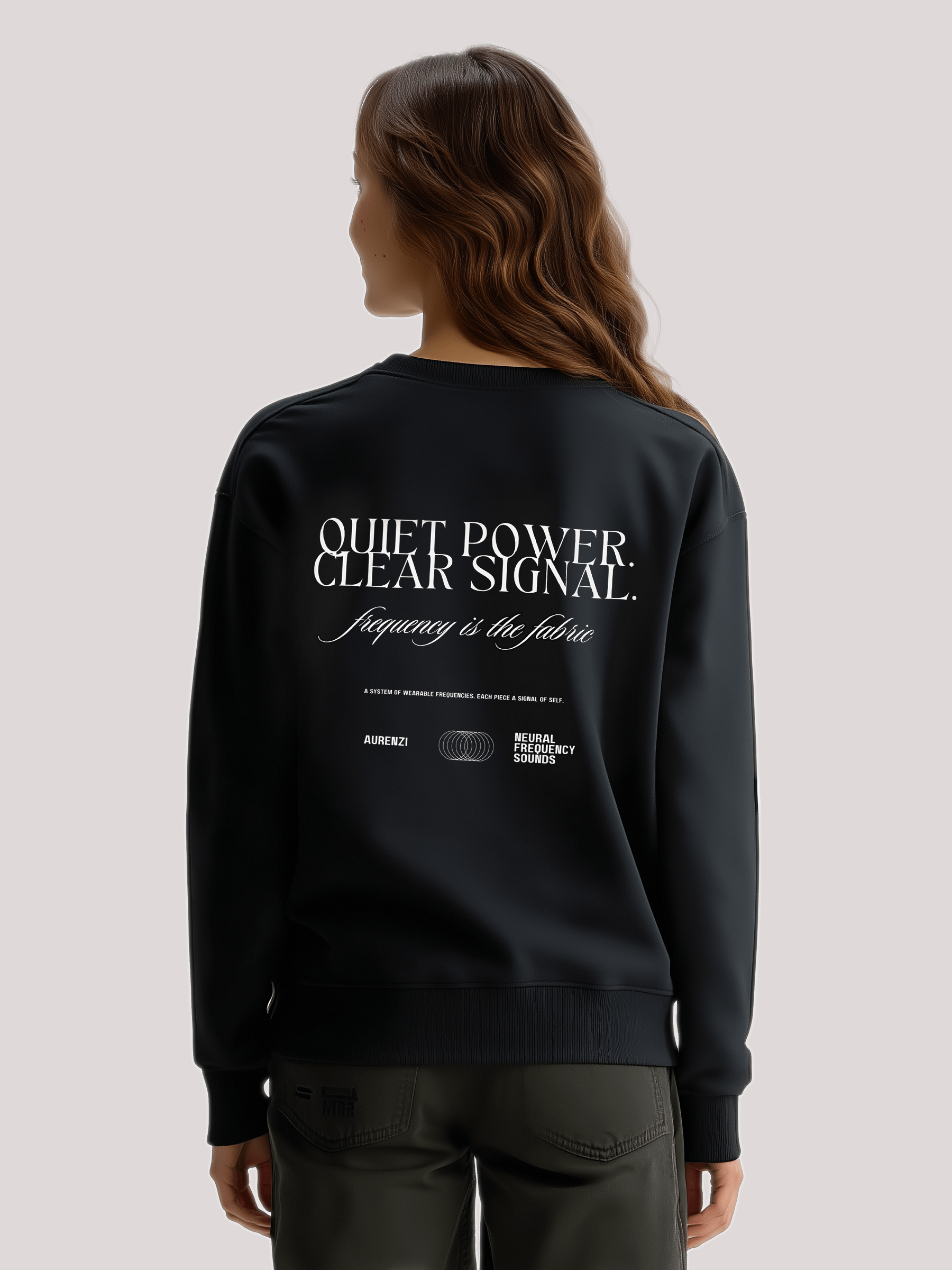 Quiet Power Crewneck – Black Signal / Capsule 01 product image (7)