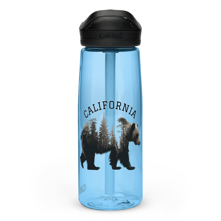 California Bear Pine Trees Sports Water Bottle product image (1)