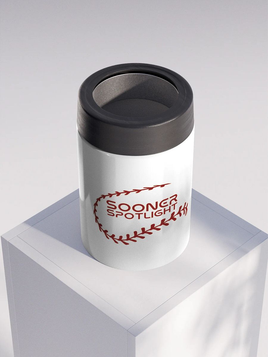 Sooner Spotlight Baseball Stainless Steel Koozie product image (4)
