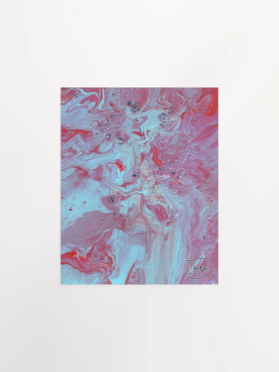 Metallic Blue Fluid Acrylic Print product image (1)