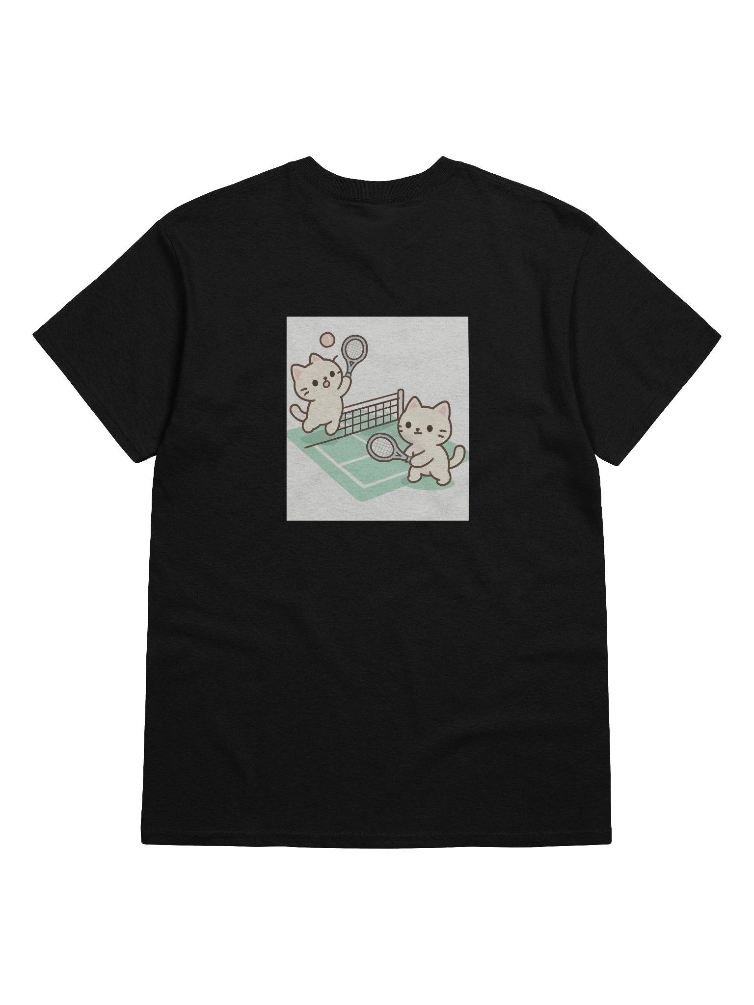 Cheerful Cat Tennis T-Shirt product image (16)