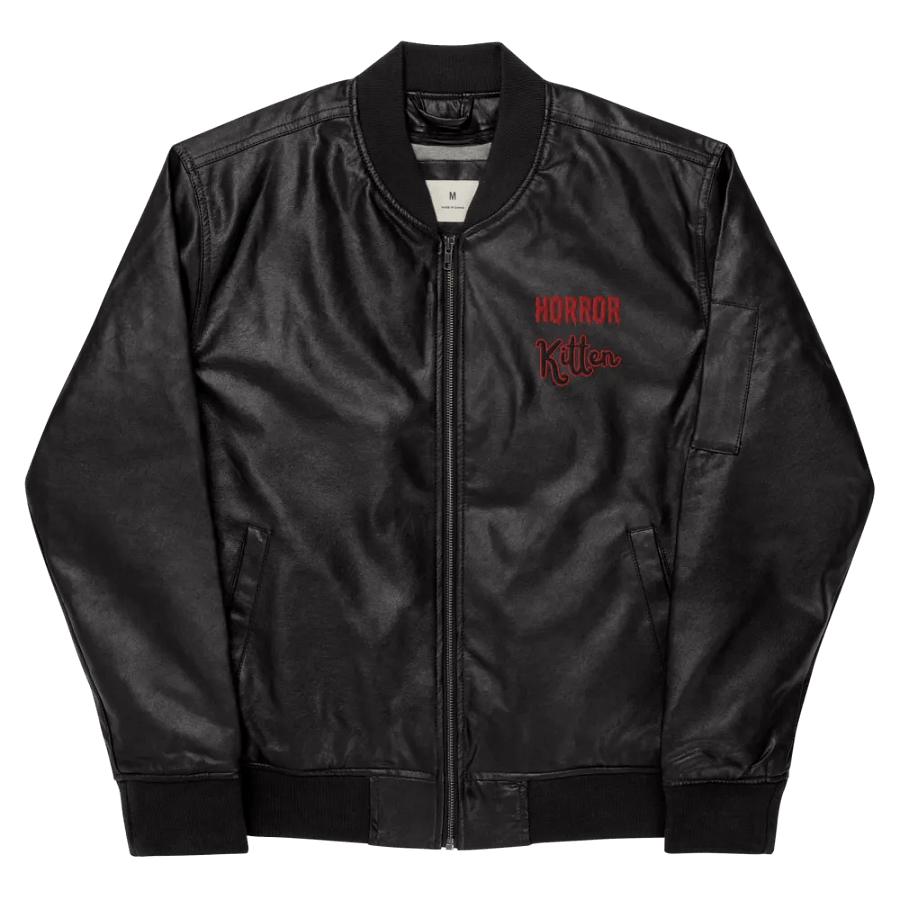 Horror Kitten Faux Leather Jacket product image (8)