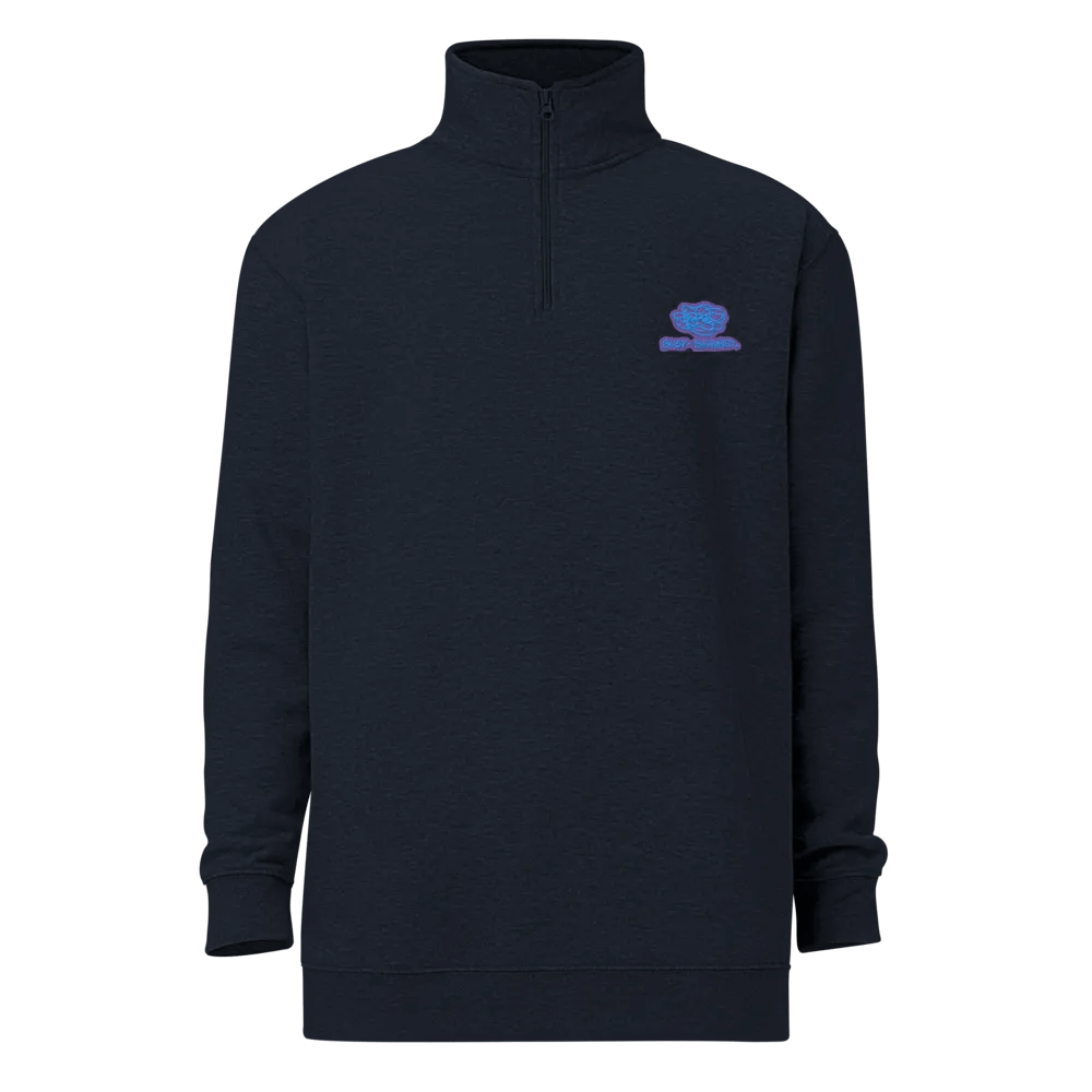 BUSY-BRAINED (violet design) embroidered quarter zip product image (12)
