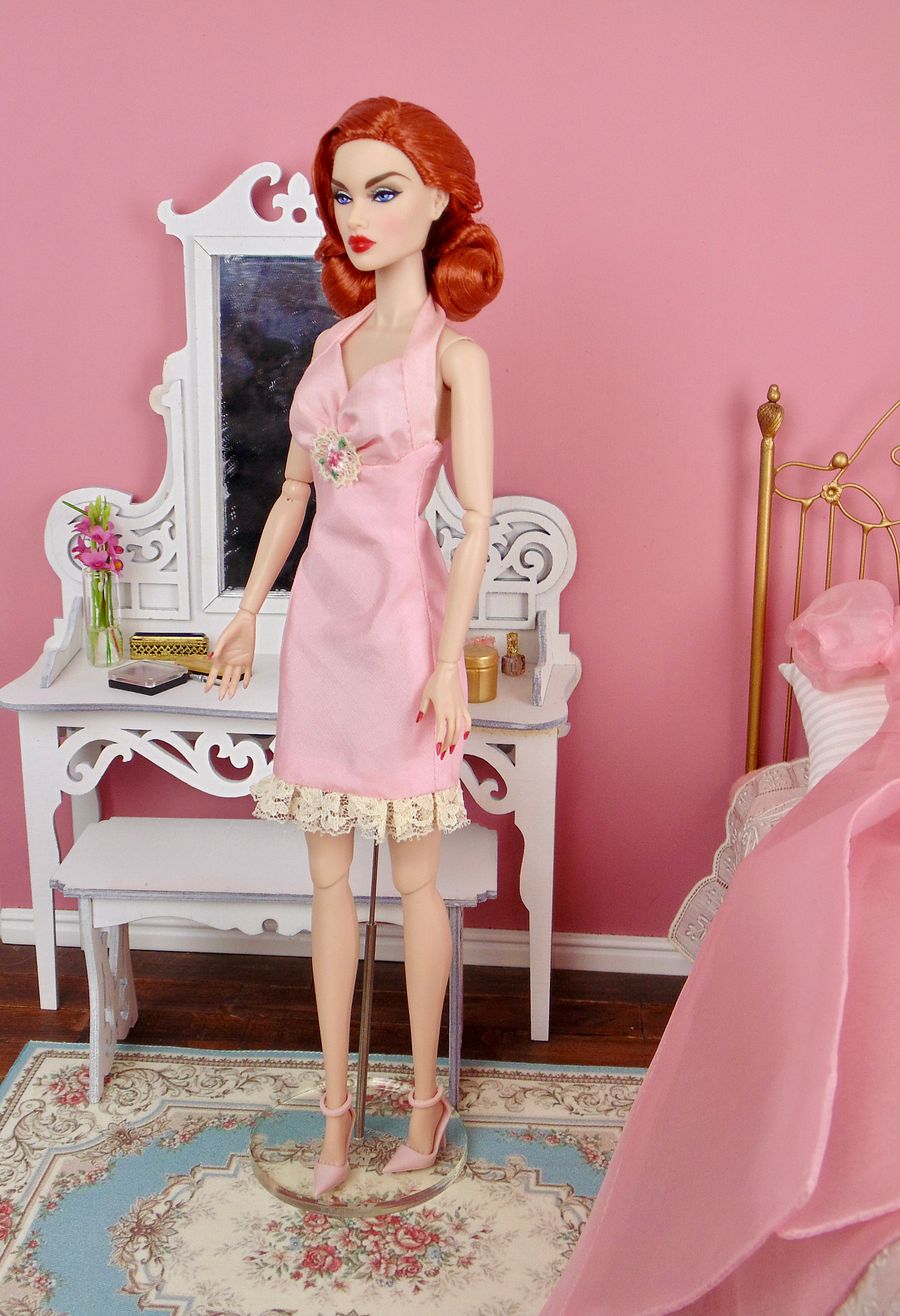 Pretty Peignoir OOAK fashion for 12” fashion dolls product image (3)