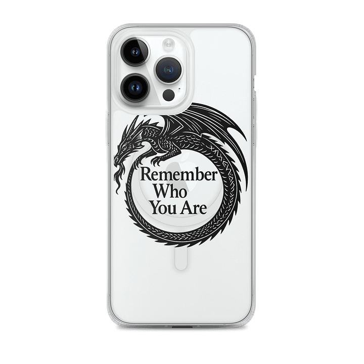 🖤 BLACK DRAGON iPhone Case – “Remember Who You Are” Edition 🐉📱 product image (2)