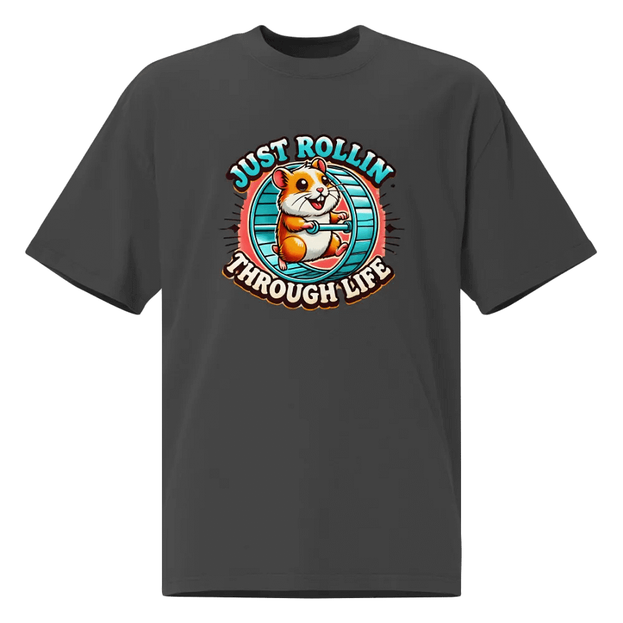 Happy Hamster on a Wheel Just Rollin' Through Life Classic T-Shirt product image (1)