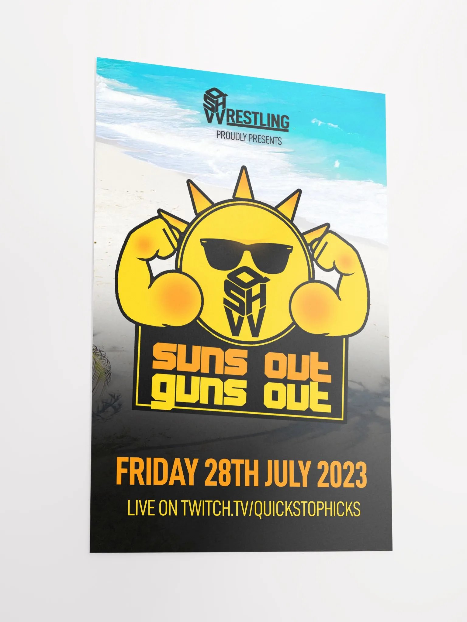QSHW SUNS OUT GUNS COMMEMORATIVE POSTER product image (2)
