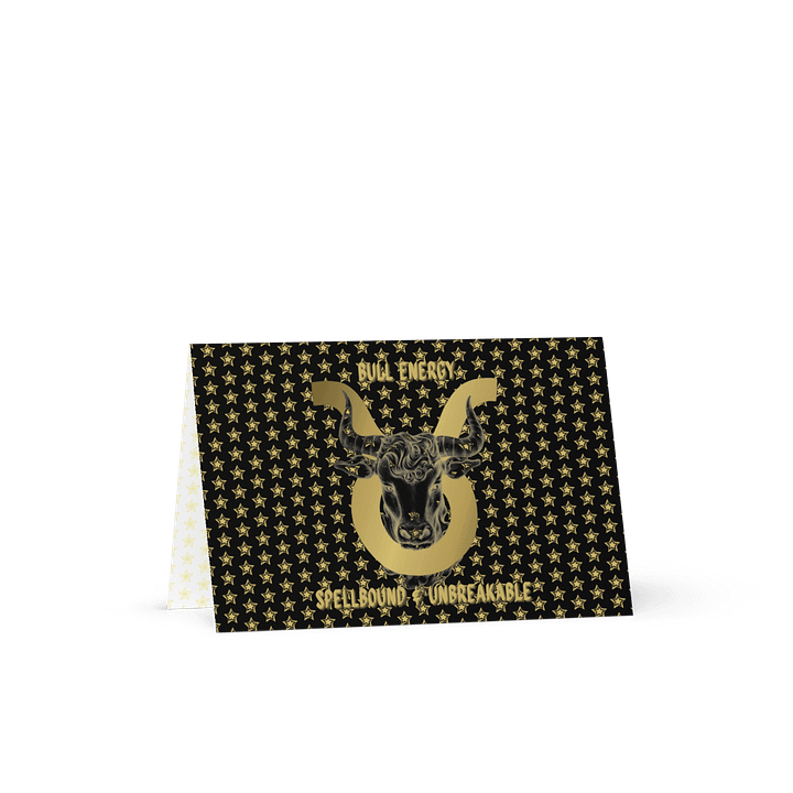 Taurus 2025, Bull Energy, Greeting Card product image (1)