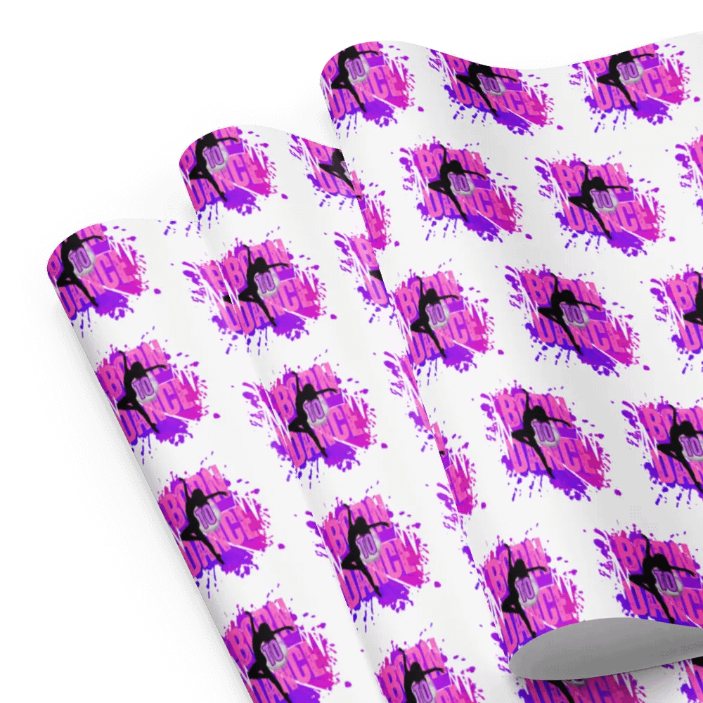 Born To Dance Melodic Moves Her Silhouette Wrapping Paper Set product image (8)
