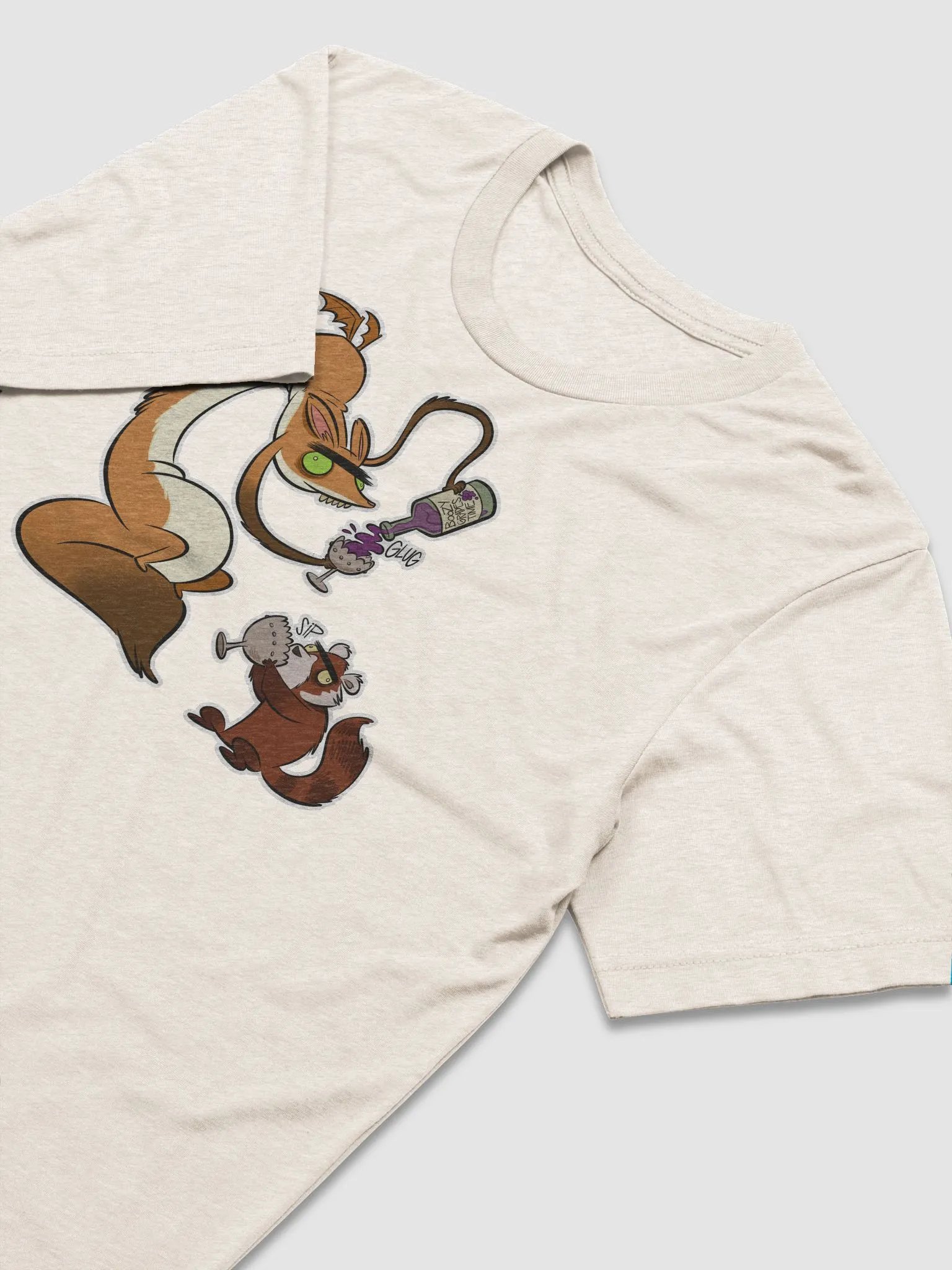 Boozy Grapes Time with Fox Dragon and Red Panda product image (2)