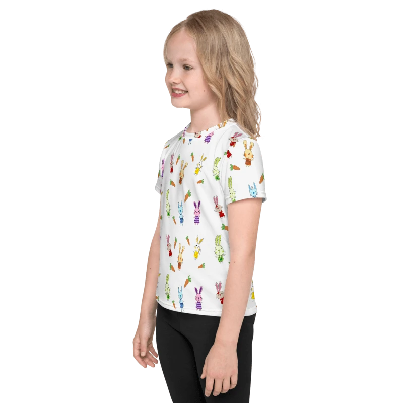 Rainbow Bunnies - Kids Crew Neck Tee product image (3)