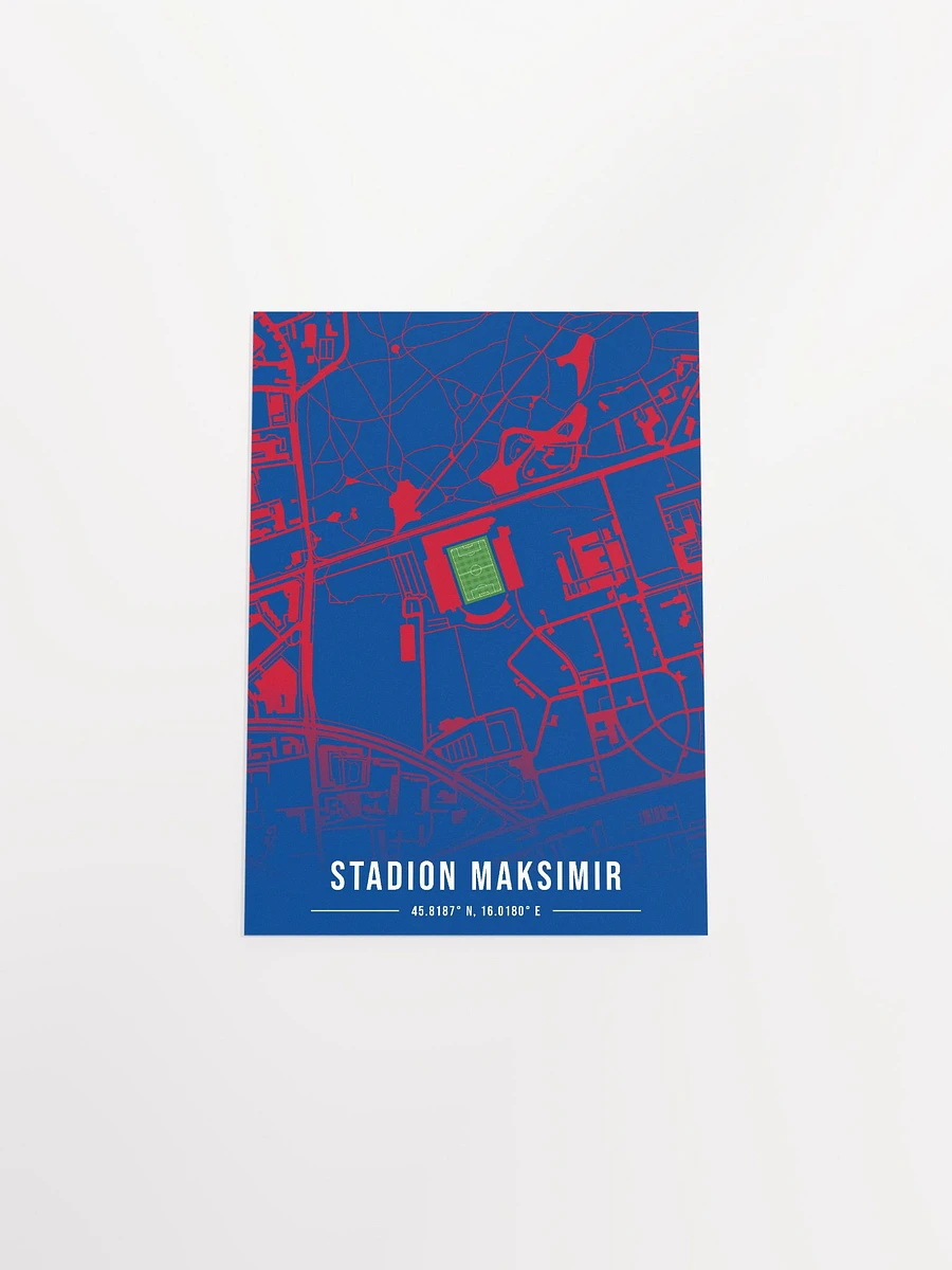 Stadion Maksimir Map Design Poster product image (19)