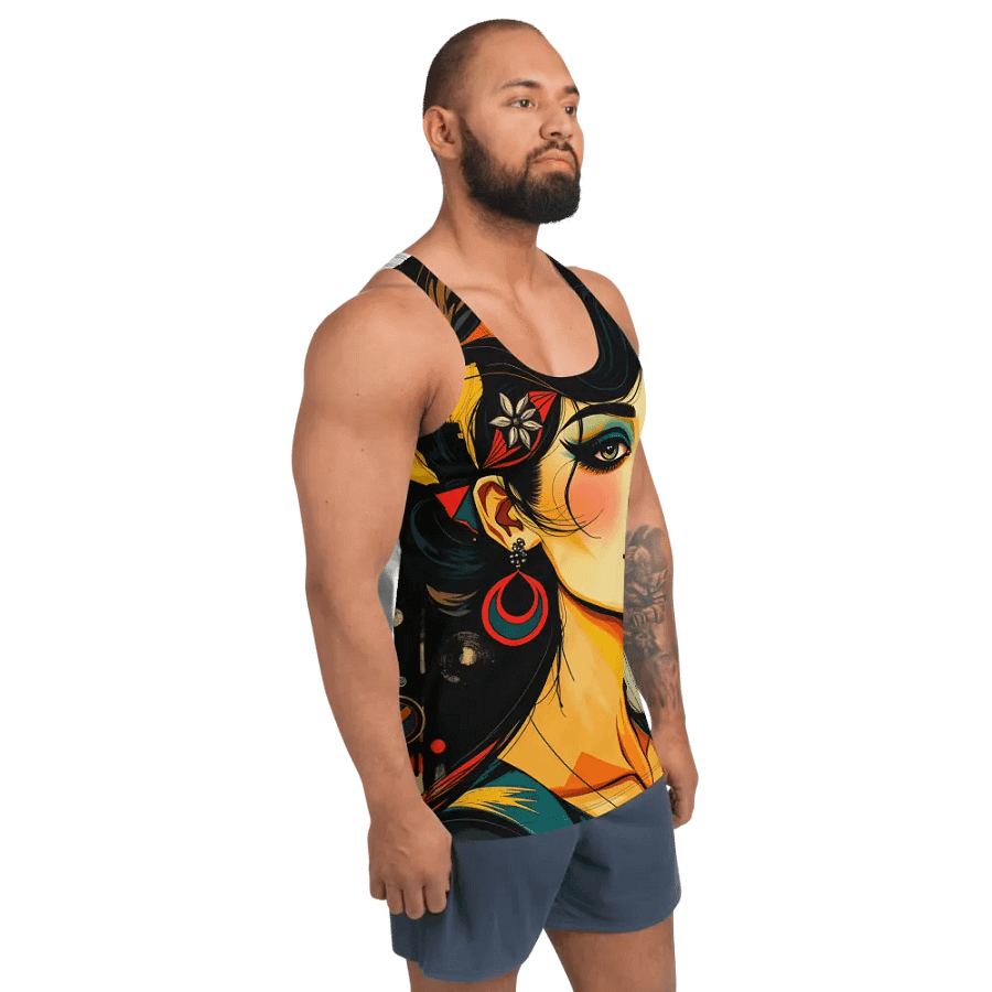 Geometric Glamour All-Over Tank Top unisex product image (3)