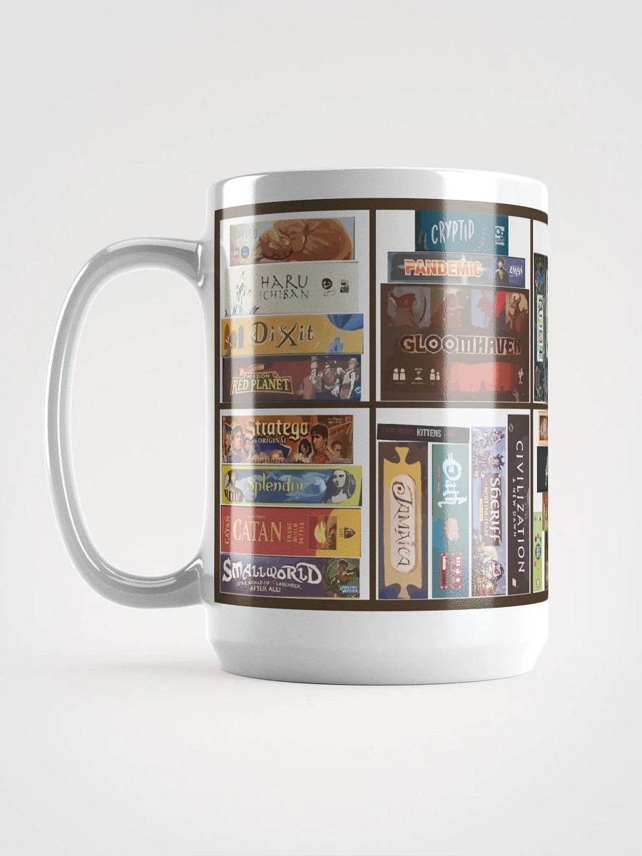 Board Game Collection Mug, large 15 oz Kallax Coffee Cup for Board Gamers product image (8)