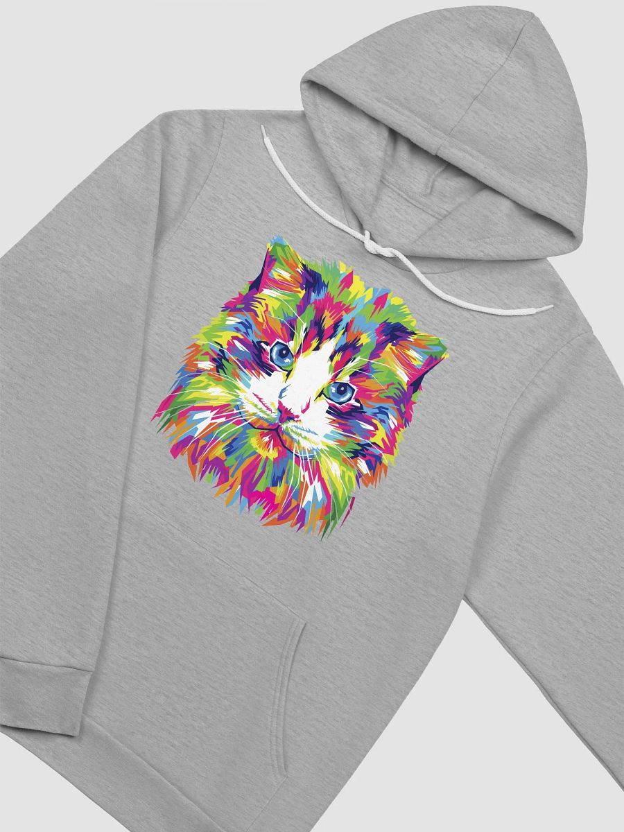 Vibrant Cat Face Artistic Hoodie product image (19)