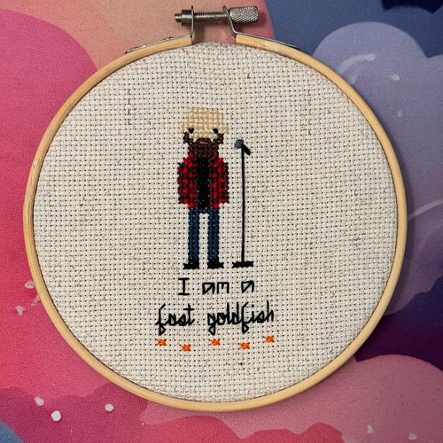 In honor of finally getting to see @lukesevereid live later this week, I’ve recreated him in stitch portrait form 🤘🏼 
.
.
.
#...