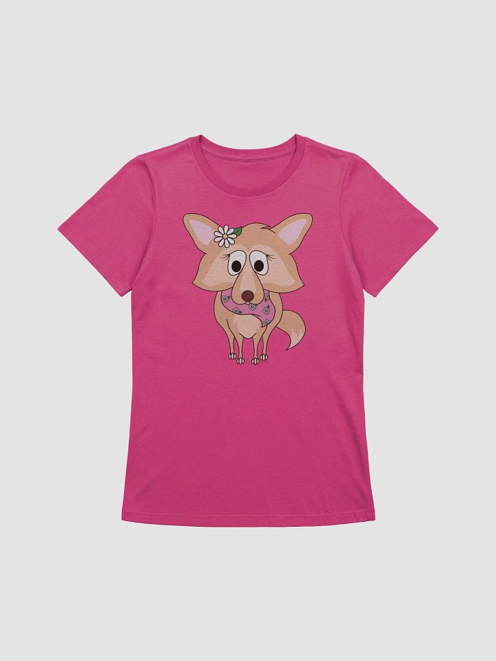 Floral Pup Women's Relaxed-Fit Tee product image (1)