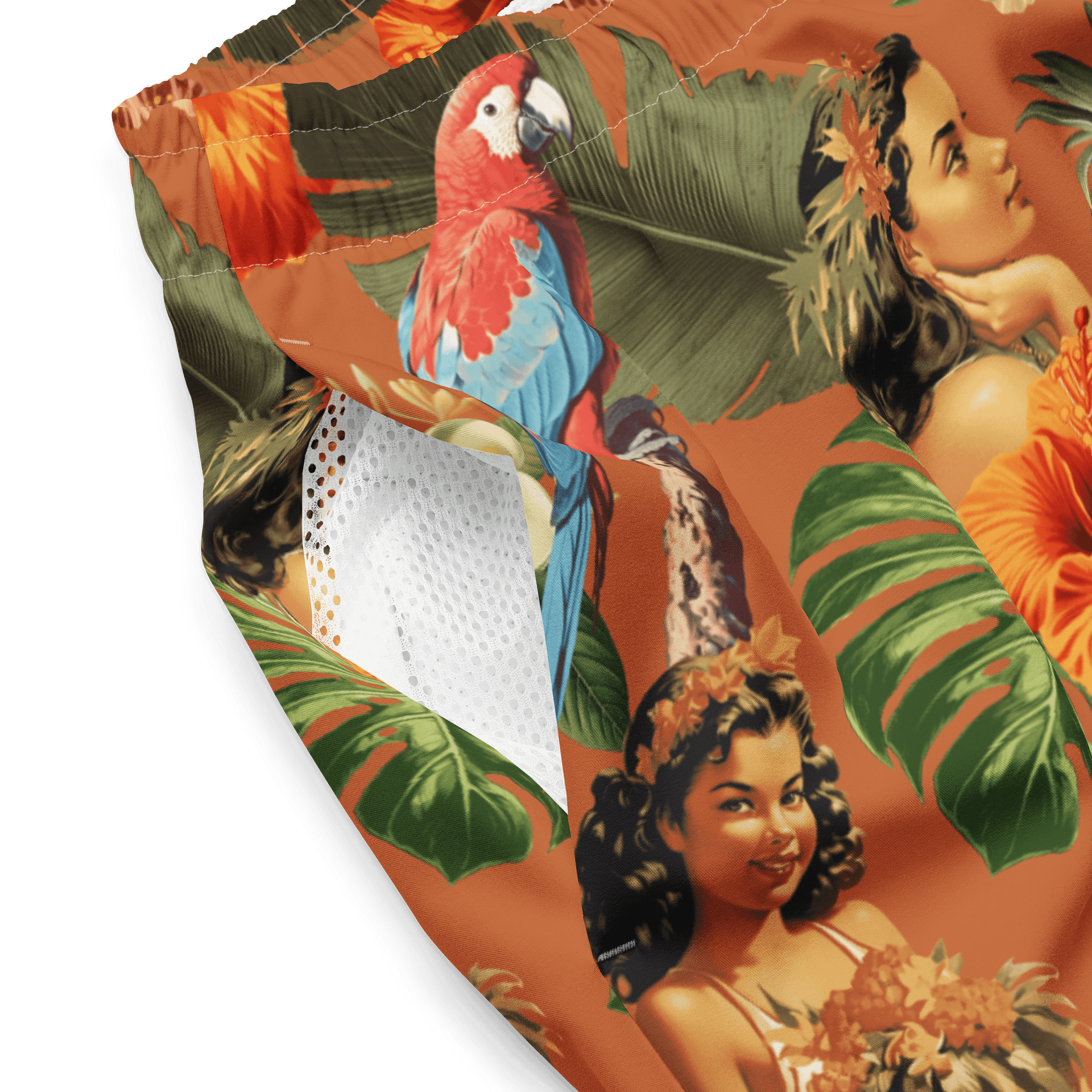Vintage Aloha Tropical Swim Trunks product image (5)
