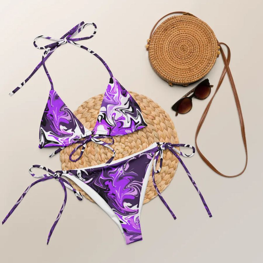 Purple Swirl String Bikini Set product image (7)