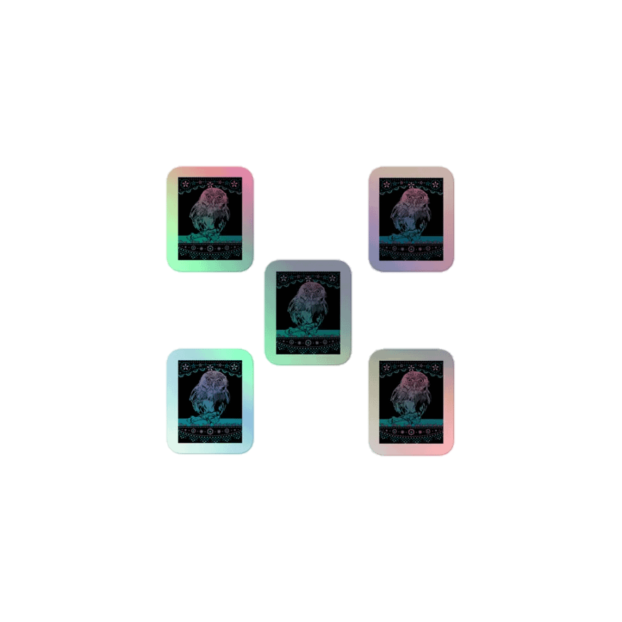 KC, The Vibe (owl), Holo Sticker Pack product image (1)