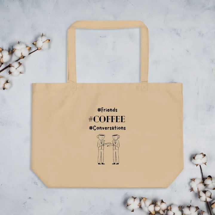 Coffee Conversations Stick Figure Tote product image (2)