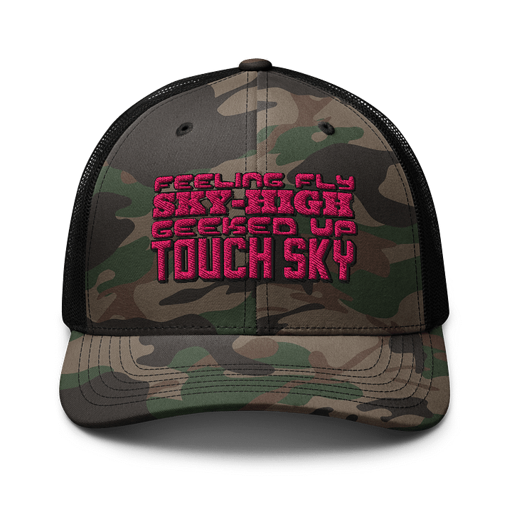 Sky-High Camo Trucker Hat product image (1)
