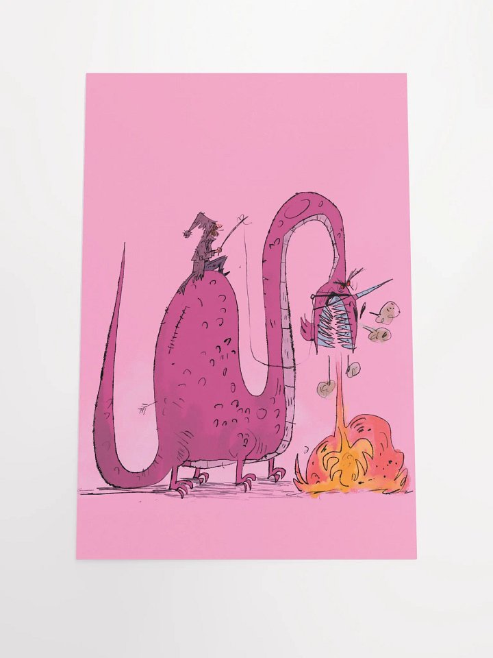 poster- angry dragon product image (1)
