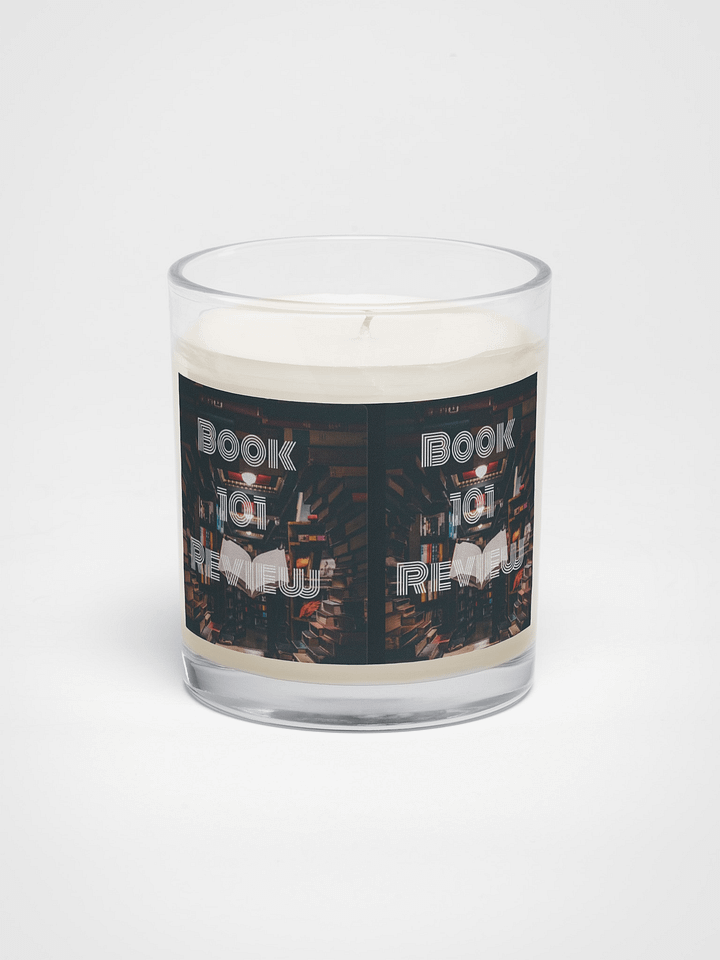 Soy Wax Candle In A Clear Glass Jar product image (1)