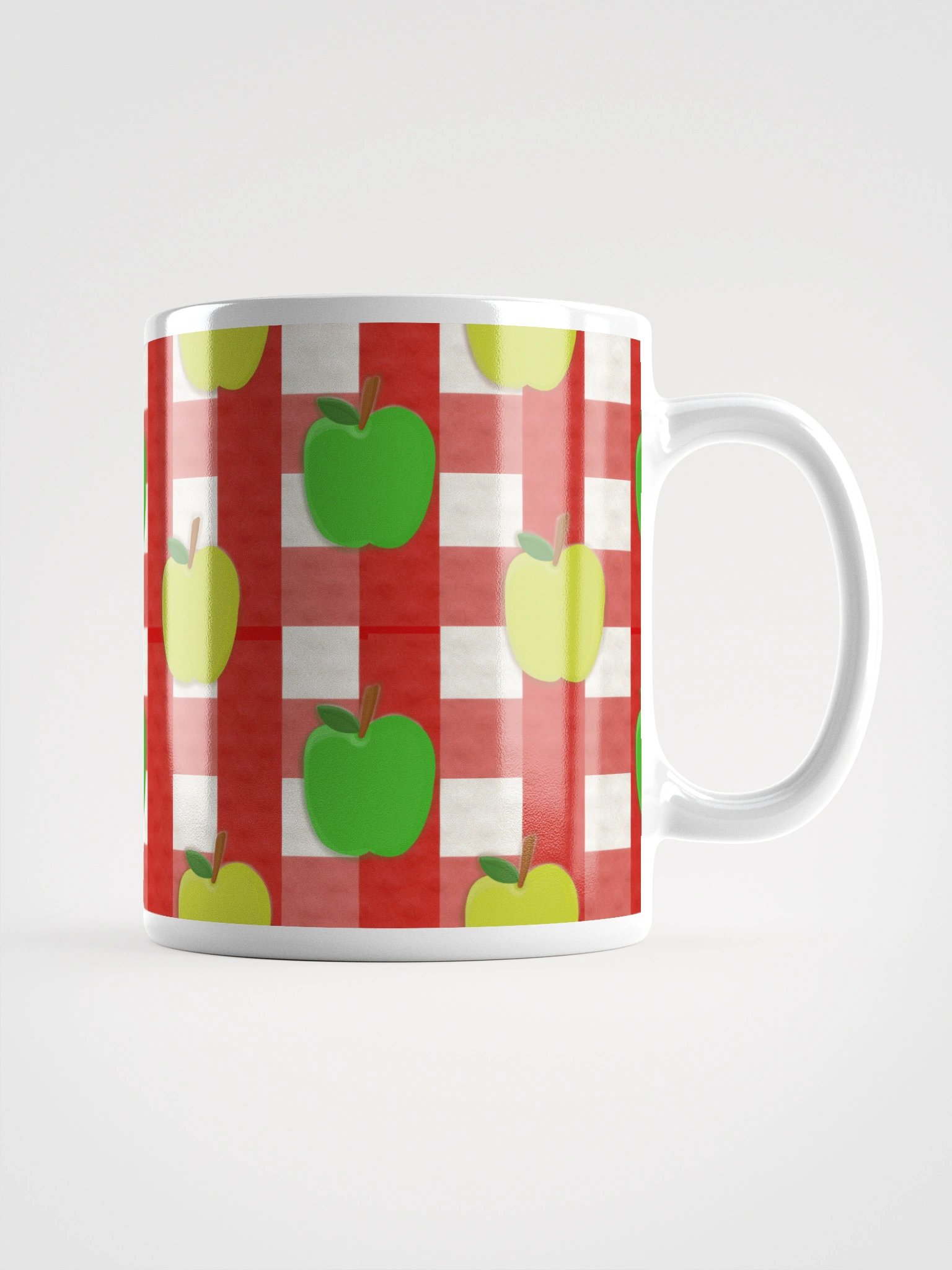 Apple Gingham in Red Mug product image (1)
