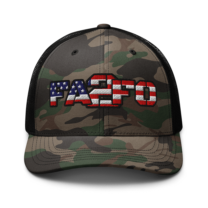 FA2FO Flag Camo Trucker Hat product image (1)