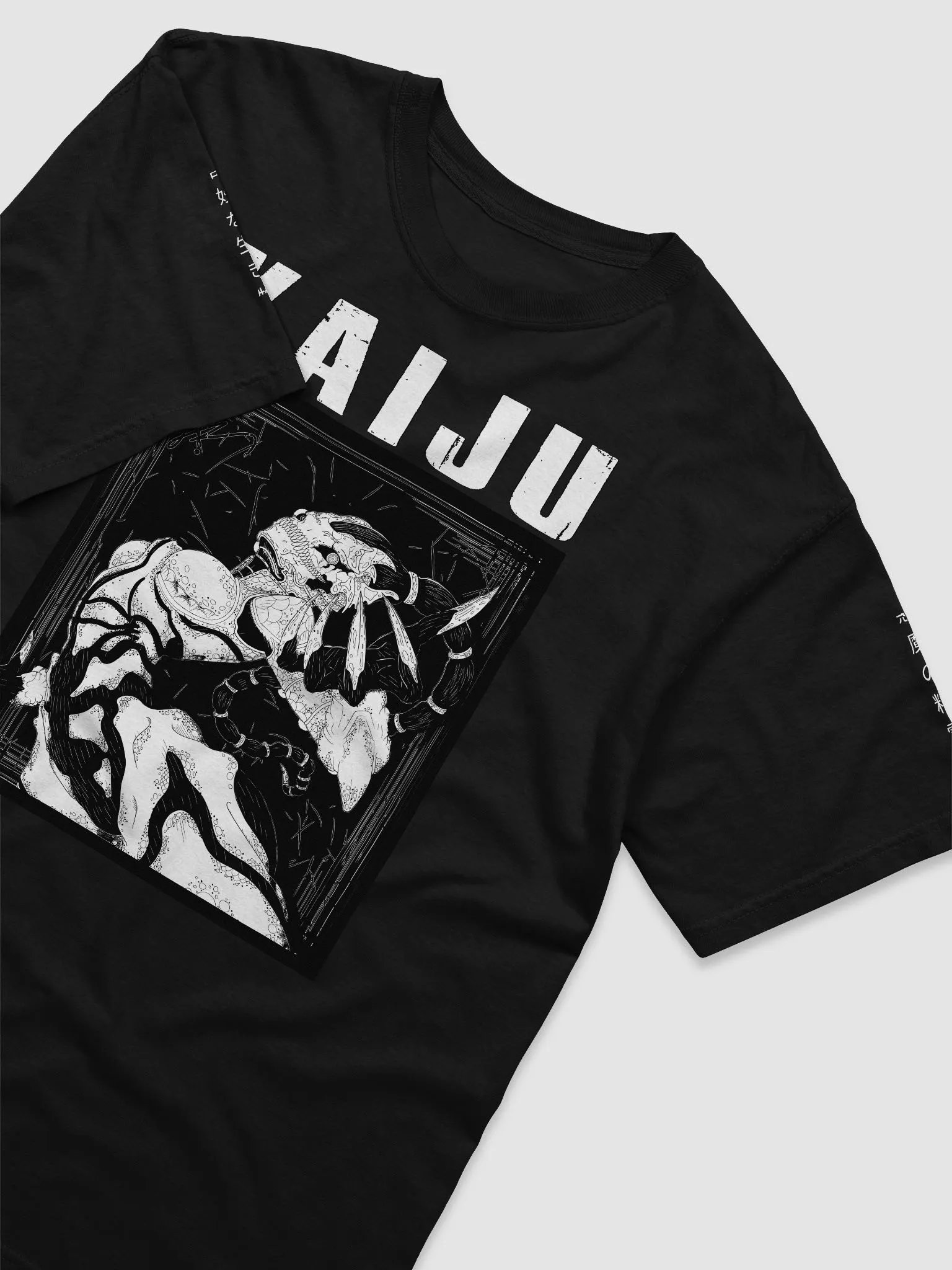 - [FRONT PRINT] -KAIJU Blackout Heavy T-Shirt product image (3)