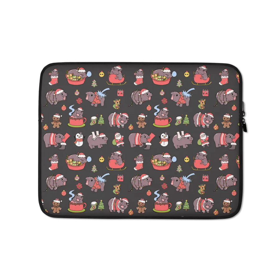 MOODENG'S CHRISTMAS LAPTOP SLEEVE product image (1)