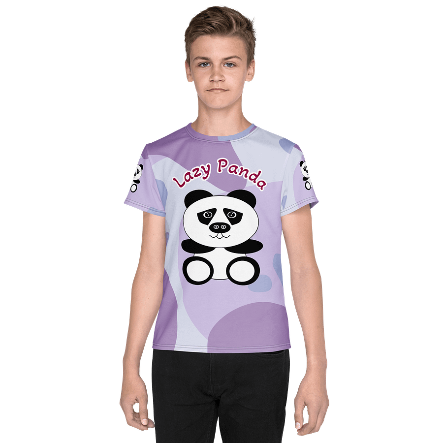 Lazy Panda All-Over Print Youth T-Shirt product image (1)
