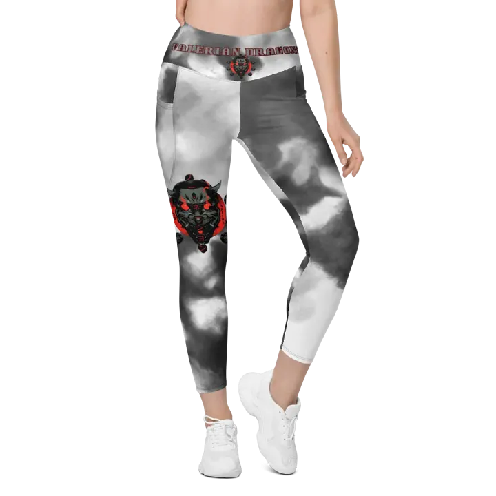 RAIN CLOUD demon soul square up women's pocket leggings product image (1)