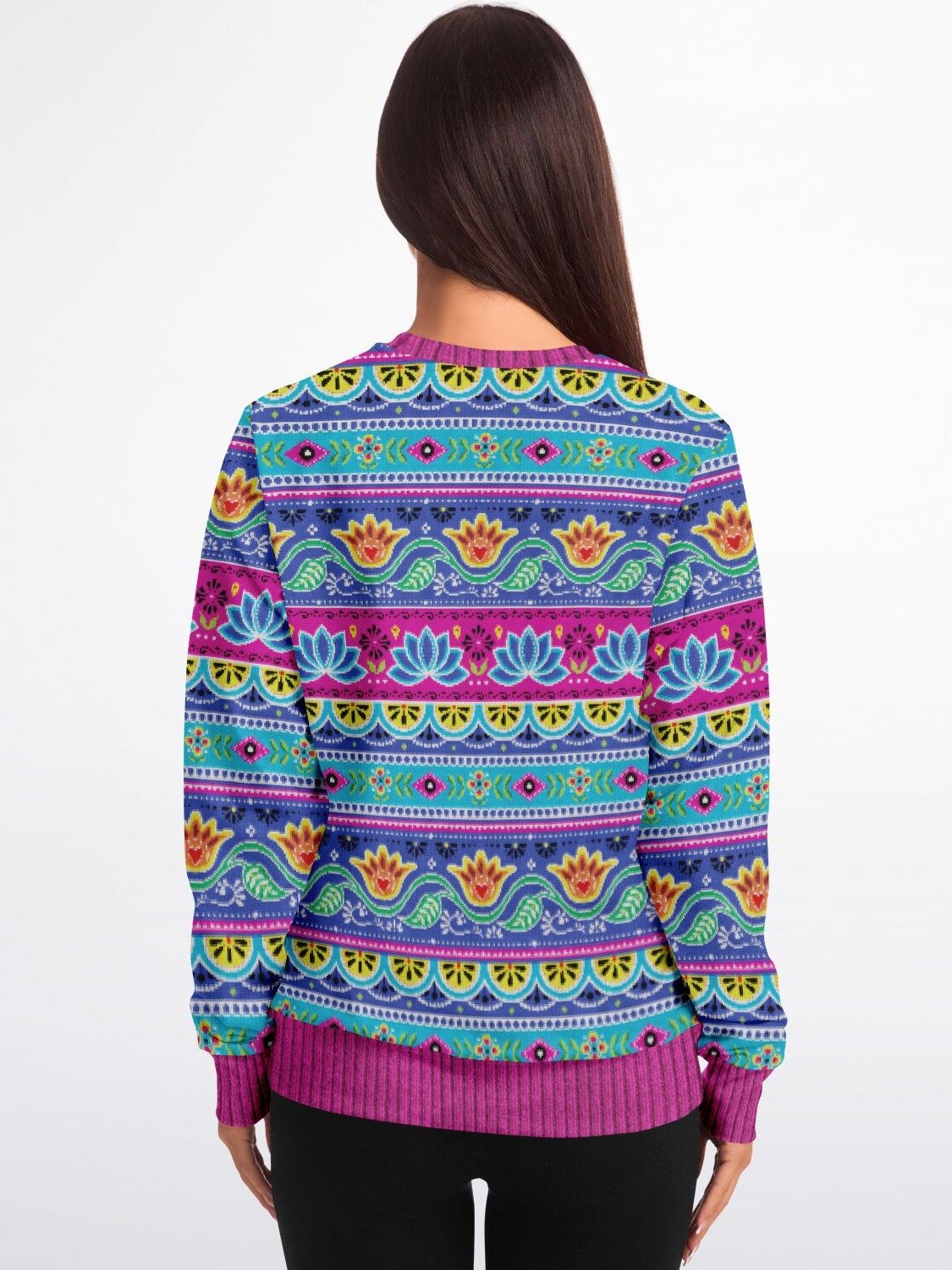 "Om" Christmas Sweater | Yoga Holiday Sweatshirt | Spiritual Mandala Sweatshirt | Buddha Om Winter Outfit product image (2)