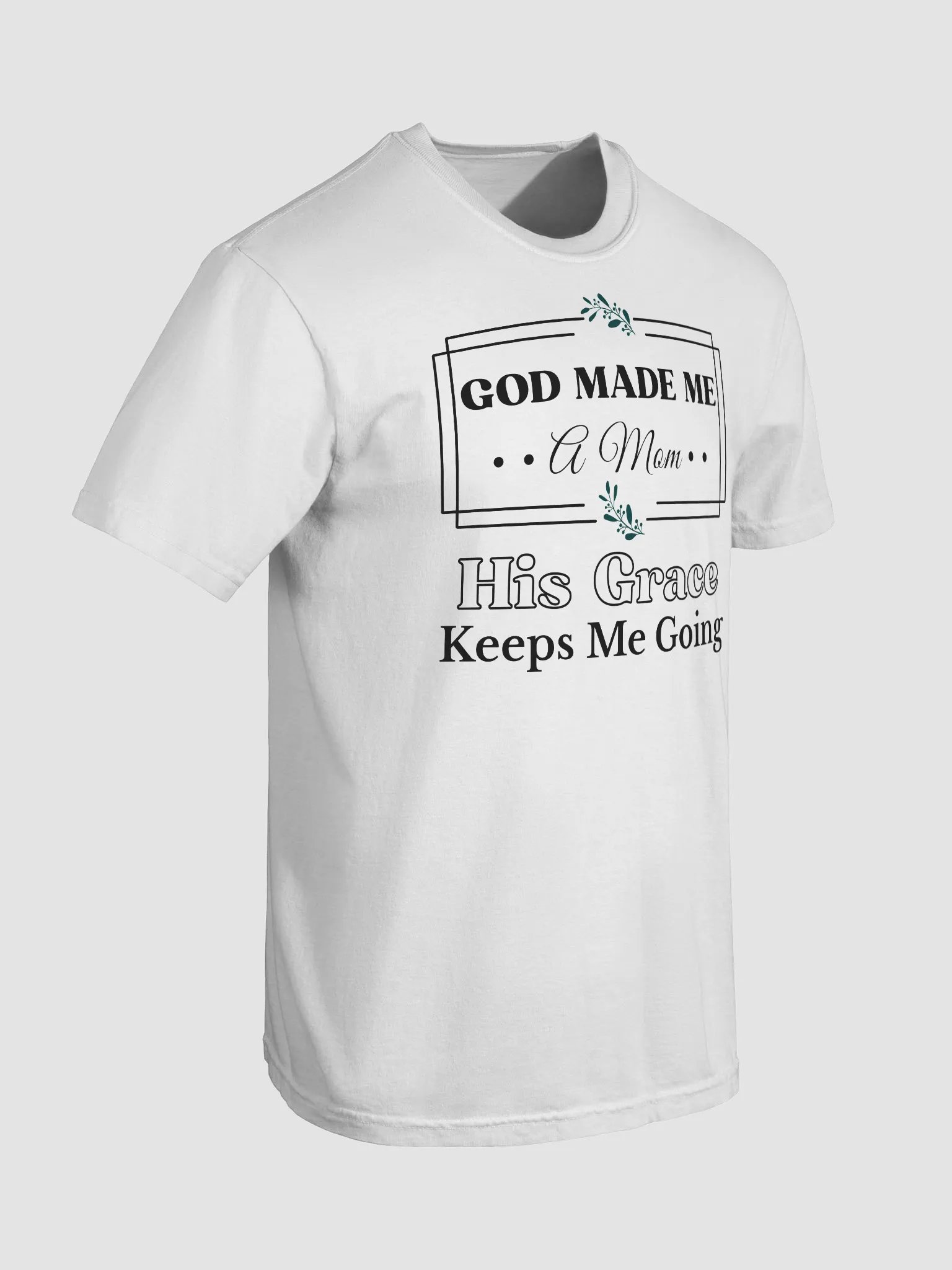 God Made Me A Mom, Comfort Colors T-shirt. product image (5)