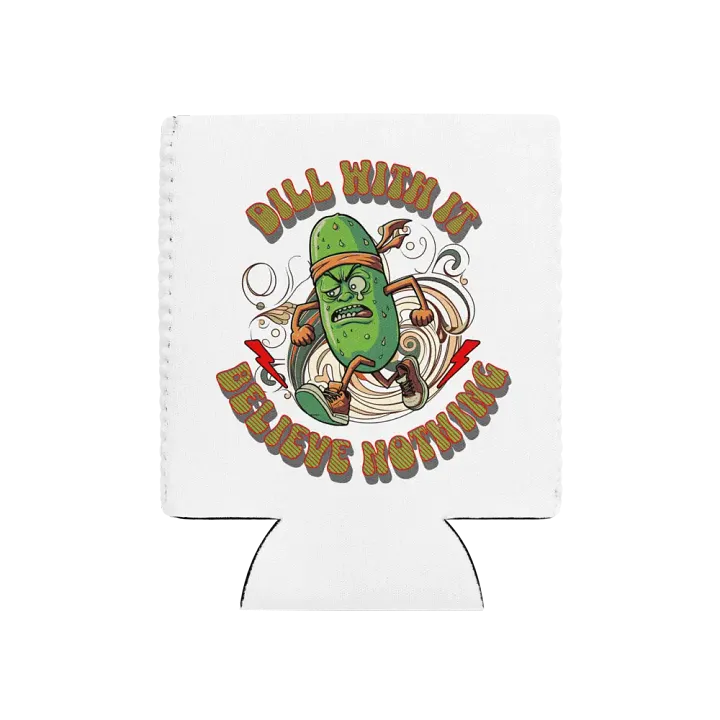 Dill With It Believe Nothing Running Pickle Can Cooler product image (1)
