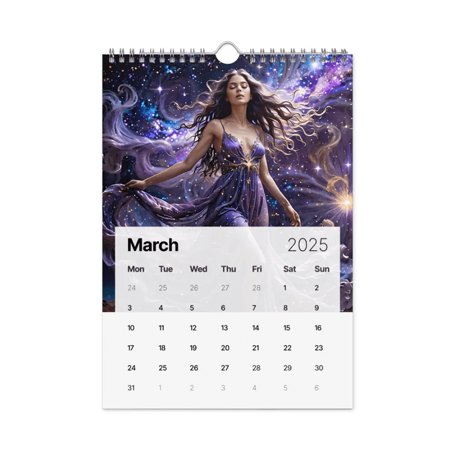 Celestial Goddess in the Cosmic Realm calendar 2025 product image (9)