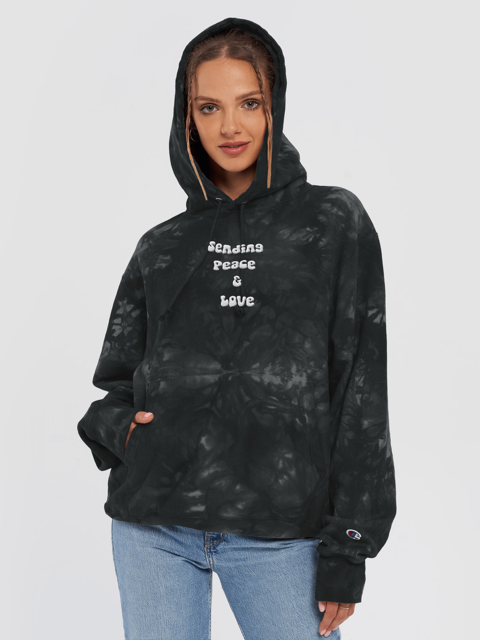 Sending Peace & Love Tie Dye Hoodie product image (5)