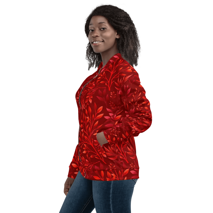 Branches Burgundy Bomber Jacket product image (11)