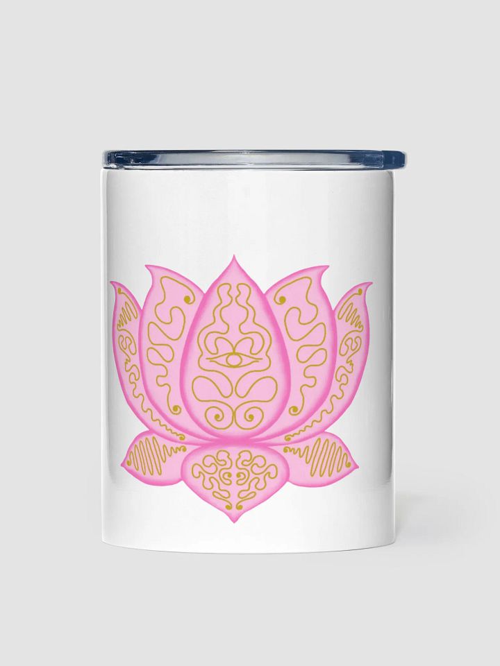Golden Lotus 10oz Stainless Steel Tumbler product image (1)
