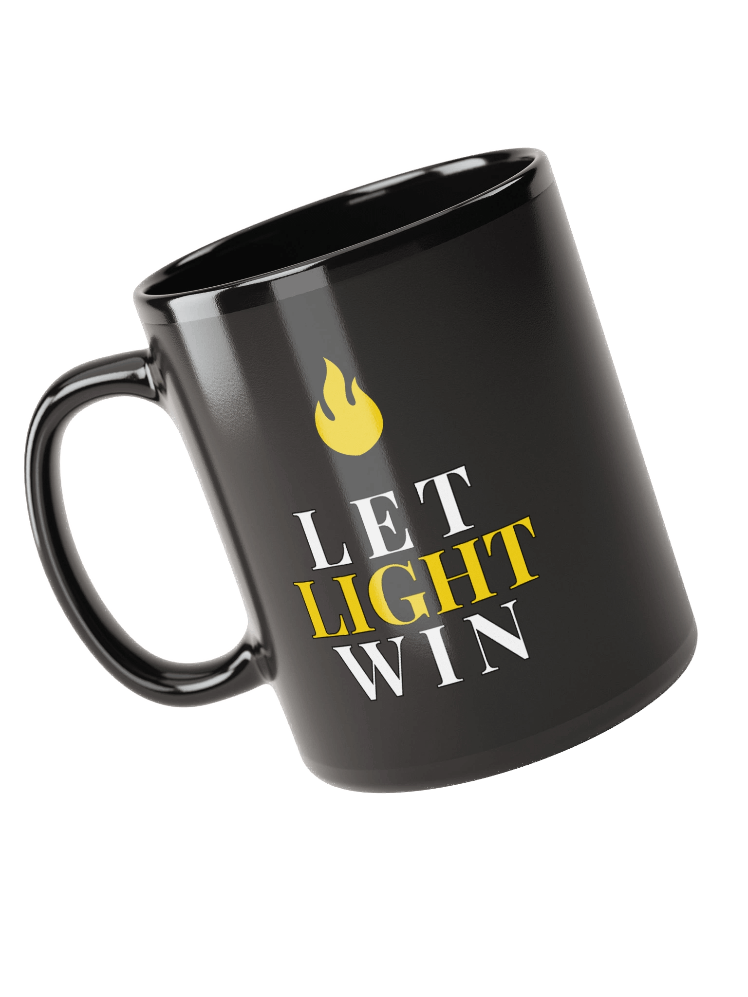 Let Light Win Flame Black Mug - LTW product image (5)