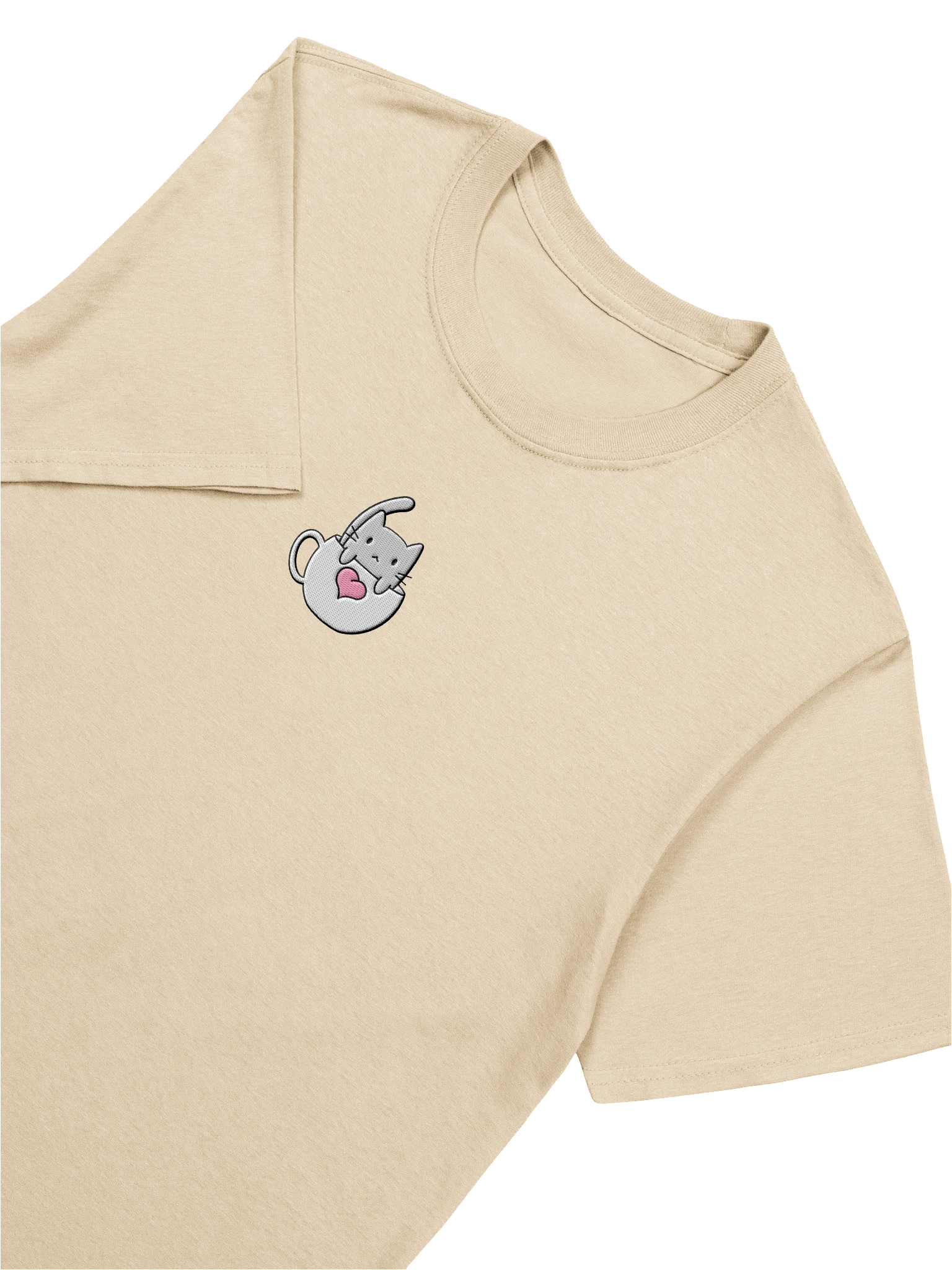 Softie's Café Logo T-Shirt || Centered, Embroidered product image (105)