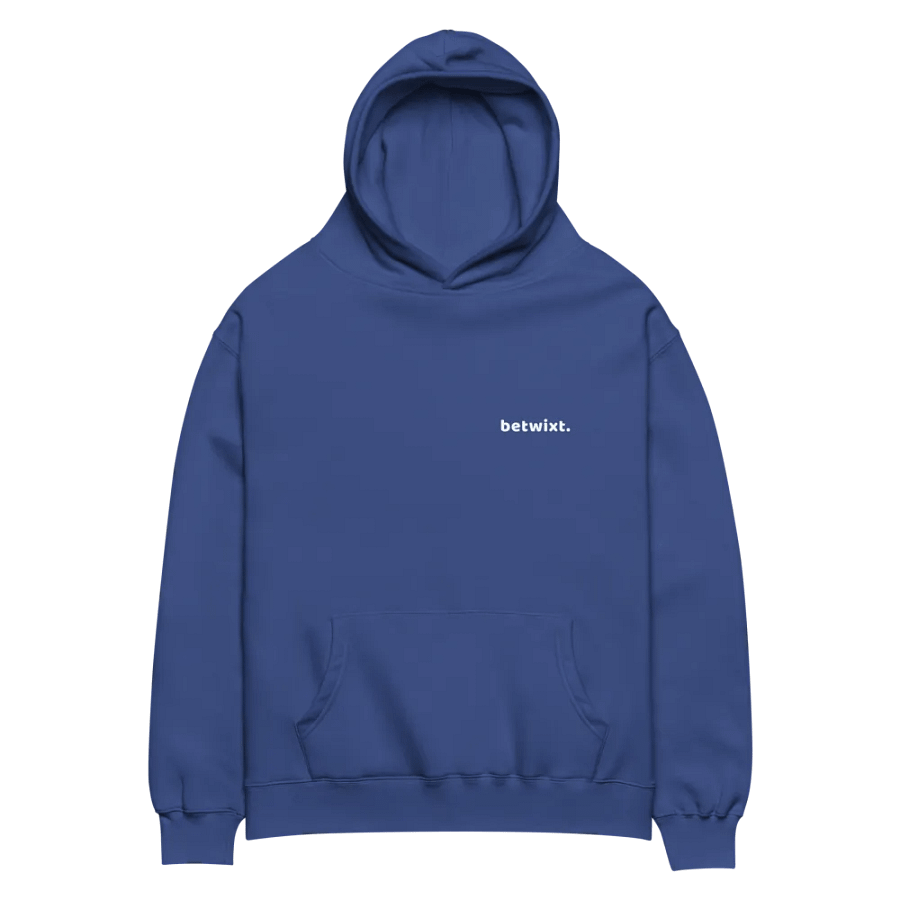 Bextwixt Oversized Hoodie Back Graphic White Text product image (3)