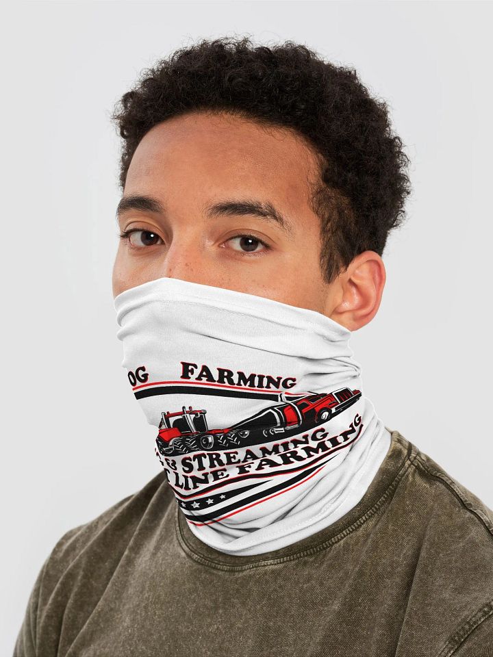 All-Over Print Neck Gaiter reddog farm logo product image (2)