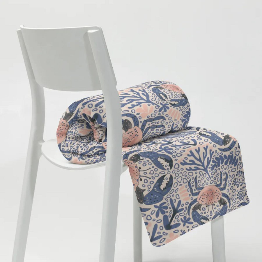 Seaside Serenity All-Over Print Throw Blanket product image (20)