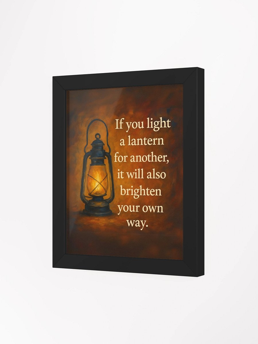 Light a Lantern – Framed Poster product image (3)