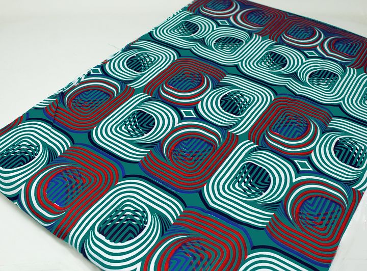 SALE! Tessuto Fancy Print - Design Geometrico - cod.600/B product image (2)